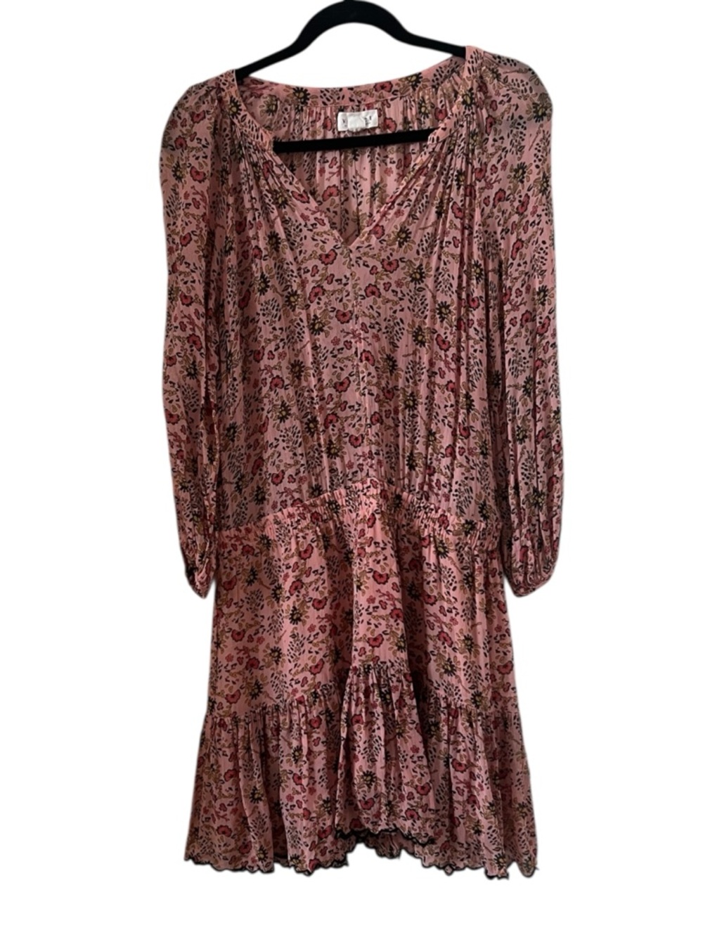 Velvet By Graham & Spencer Anthropologie Aubrey Floral Tunic Mini Dress Size M - Picture 2 of 13